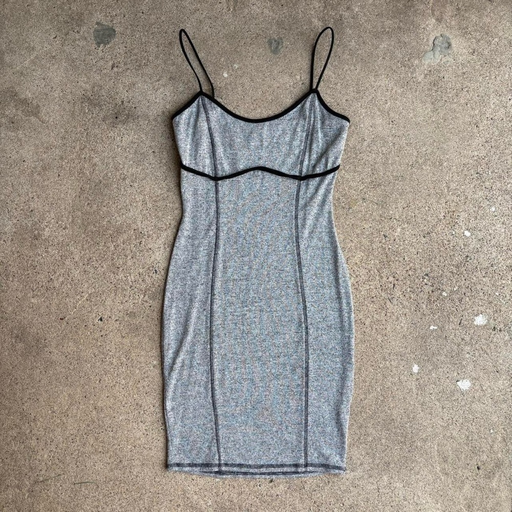 Grey Bodycon Mini Dress